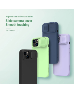 Maska za iPhone 15 Plus Nillkin CamShield Silky Magnetic crna - 604730