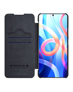 Maska za Xiaomi Redmi Note 11T 5G/ Poco M4 Pro 5G na preklop Nillkin Qin crna - 055727