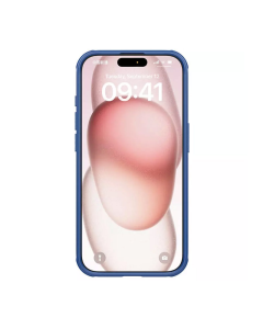 Maska za iPhone 15 Pro Max (sa otvorom logo) Nillkin Super Frosted Shield Pro plava - 607522