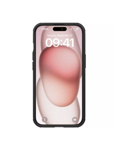 Maska za iPhone 15 Pro Max (sa otvorom logo) Nillkin Super Frosted Shield Pro crna - 607521