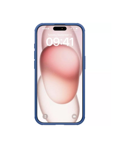 Maska za iPhone 15 Pro (sa otvorom logo) Nillkin Super Frosted Shield Pro plava - 608719