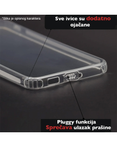 Maska za Xiaomi Redmi 15 5G (169mm) Skin Silikon with pluggy transparent