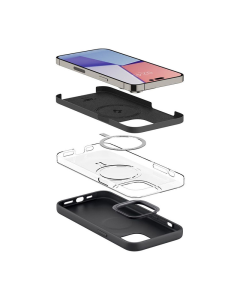 Maska za iPhone 14 Pro Spigen silicone Fit Mag MagSafe crna - ACS04991