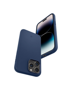 Maska za iPhone 14 Pro Spigen silicone Fit MagSafe tamno plava - ACS04992