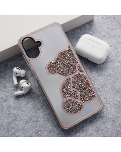 Maska za Samsung A07/ A075F Teddy Bear roze