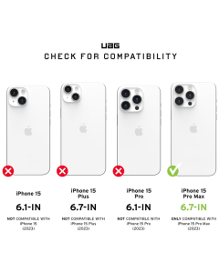Maska UAG Pathfinder Mag Case iPhone 15 Pro Max bela - 613549