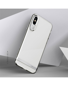 Maska za iPhone X/ XS Usams Q-plating case srebrna