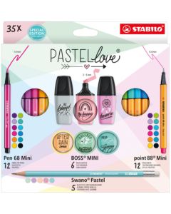 STABILO Pastel love, mini, Kreativni set 1/35 - MC77-5-9-5