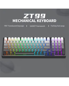 mehanička wireless tastatura ZIFRIEND ZT99 Pro sivo crna (sivi switch) - 614212