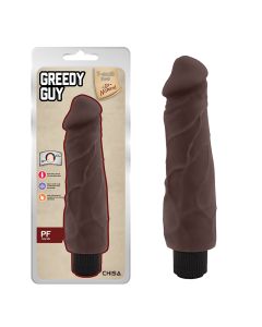 Mekani Realisticni Vibrator 24cm Greedy Guy Brown - CN-711703574
