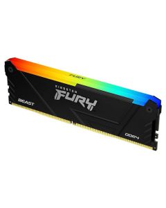 KINGSTON DDR4 16GB 3200MHz [FURY BEAST RGB], Non-ECC UDIMM, CL16 1.35V, 288-Pin 2Rx8