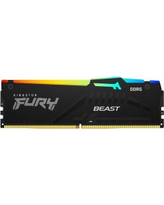 KINGSTON DIMM DDR5 64GB 5600MT/s KF556C40BBA-64 FURY Beast Black RGB EXPO