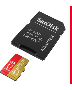 Mem.Kartica SanDisk SDXC Extreme micro 64GB 170 MB/s UHS-I U3 V30+adapter - 203857-1
