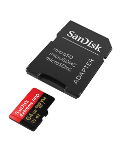 Mem.Kartica SanDisk SDXC Extreme Pro micro 64GB 200MB/s A2 UHS-I U3 V30+adapter - 220378