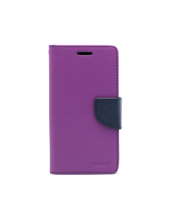 Maska za Samsung A8/ A800 ljubičasta na preklop Mercury - 008852