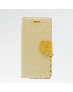 Maska za Samsung A8/ A800 zlatna na preklop Mercury - 008854