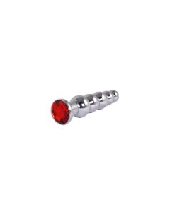 Metalne analne kuglice sa crvenim dijamantom - ft001061