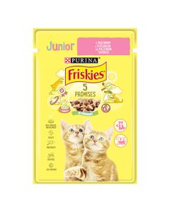 FRISKIES Vlažna hrana za mačke u sosu sa piletinom Junior 85g - 7613036964661