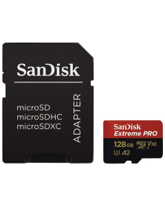 Micro SD SanDisk SDHC Extreme Pro 128GB 4K 170 MB/S Class 10 sa adapterom - 610890