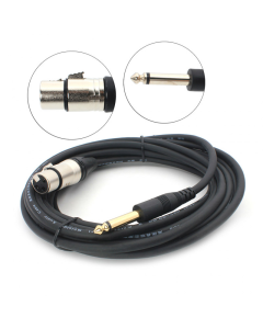 Mikrofonski kabel XLR M na 6,5mm JWD-AU20 5m - 605824