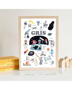 Edukativni poster s nalepnicama Mini otkrića: BOOO! Crna boja 3+ - MIN015