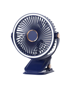 Mini led ventilator sa zakackom 2000 mAh plavi