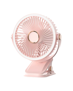 Mini led ventilator sa zakackom 2000 mAh rose
