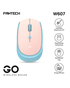 Miš Wireless Gaming Fantech W607 GO roze - G213440