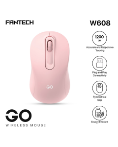 Miš Wireless Gaming Fantech W608 GO roze - G213444