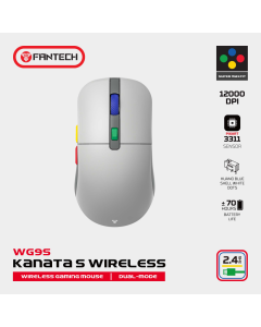 Mis Wireless Gaming Fantech WG9S Kanata S sivi - 220808-1