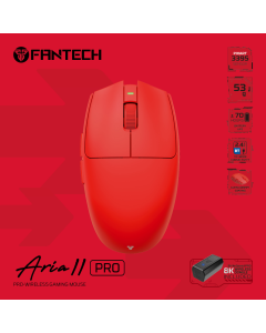 Mis Wireless Gaming Fantech XD7V2P Aria II PRO crveni - 219687