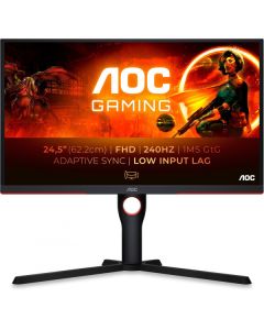 AOC Monitor TFT 63,5cm/25inc(1920x1080) Gaming G3 25G3ZM/BK FHD WLED 240Hz 0,5ms HDMI DP Black/Red - MO012