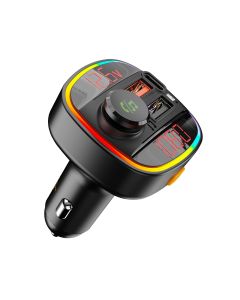 FM Modulator Moxom MX-VC28 3 ports 3.4A crni