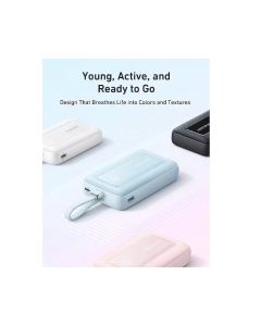 ANKER Zolo 20000mAh, 30W, sa ugrađenim USB-C kablom, Power Bank beli