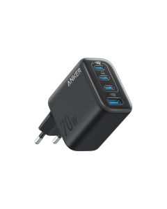 ANKER Punjač Zolo 70W, 4-porta(3x USB-C i 1x USB-A), crna