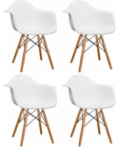 BOLZZ Modena set 4 stolice white - BOLMODCHAWHITS