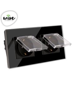 Wise Utičnica sa zaštitom modularna dupla 16a - stakleni panel - PMK000279A00000