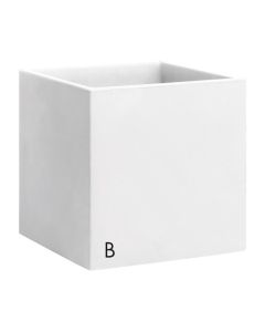 NICOLI Cubo Momus saksija 35x35cm, bela - R4135B