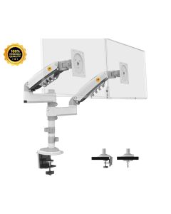 NORTH BAYOU H180-XE stoni nosač za dva monitora beli 17-27 inča