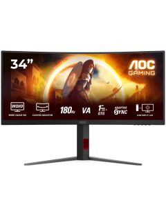 AOC 34 inča CU34G4 UWQHD 3440x1440 Fast VA 180 Hz zakrivljeni gaming monitor