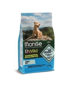 MONGE Hrana za pse Adult grain free inćun, grašak i krompir 2.5 kg - 8009470004725