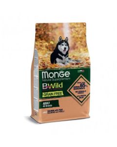 MONGE Hrana za pse BWild Grain Free Adult losos i grašak 12kg - 8009470012119