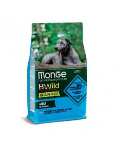 MONGE Hrana za pse BWild Grain Free Adult inćun, krompir i grašak 12kg - 8009470004718