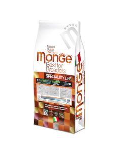 MONGE Hrana za pse BWild All breeds Adult BFB granule 30/20 divlja patka i krompir 15kg - 8009470006002