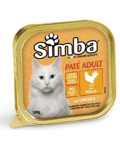 SIMBA Pašteta za mačke Adult piletina 100g - 8009470009225