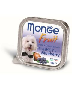 MONGE Pašteta fruit 100g ćuretina i borovnica - PS1056