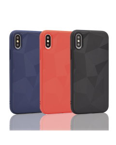 Maska za iPhone XS Mosaic Look crvena - 027020