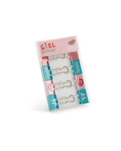 MIQUELRIUS Set od 8 klipsi za papir - Girl power