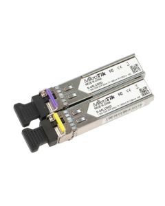 MIKROTIK S-4554LC80d SFP modules 1.25G SM 80km T1490nm/R1550nm LC+1.25G SM 80km T1550nm/R1490nm - MT097