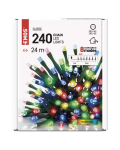 EMOS Svetlosni lanac 240 LED, 24 m - MTG-D4AM10